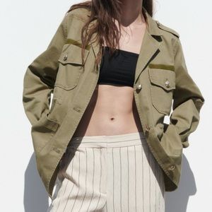 Brand New Gold Button Cotton Jacket